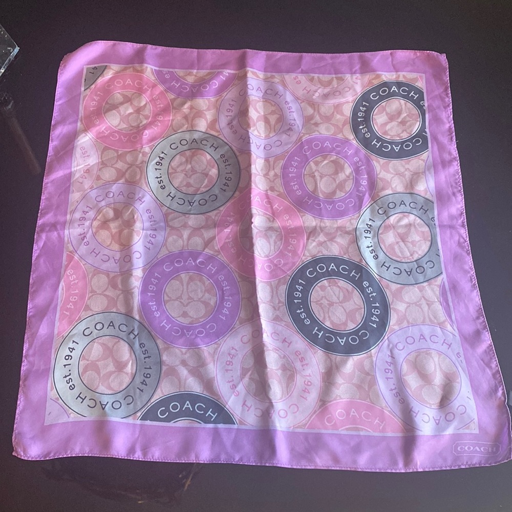 COACH 1941 silk scarf bandana. Final price